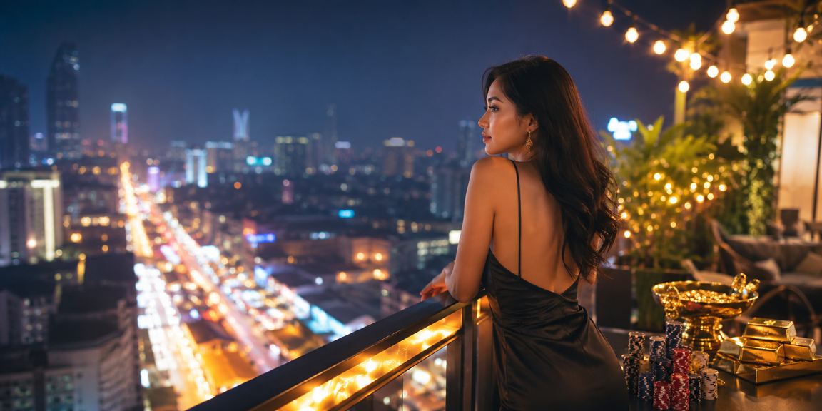 Suasana meja poker kasino Kuala Lumpur dengan pemain tempatan yang serius dan fokus