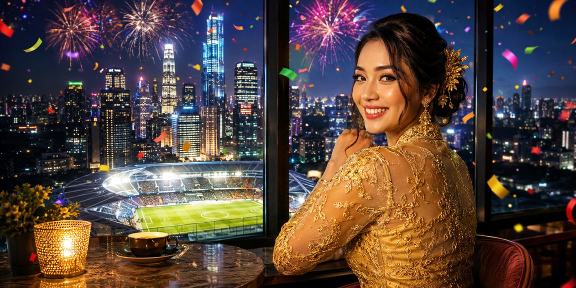Pertaruhan bola sepak Kuala Lumpur dengan pakaian kebaya dan suasana VIP yang meriah penuh semangat