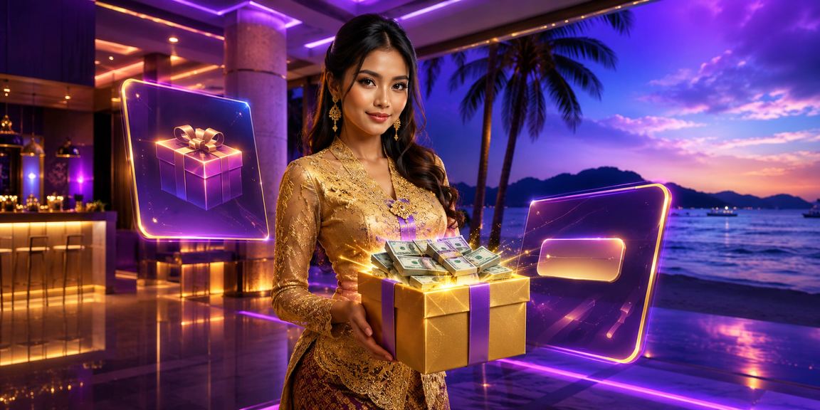 Suasana pertaruhan Langkawi dengan pakaian kebaya dan meja permainan tradisional tempatan